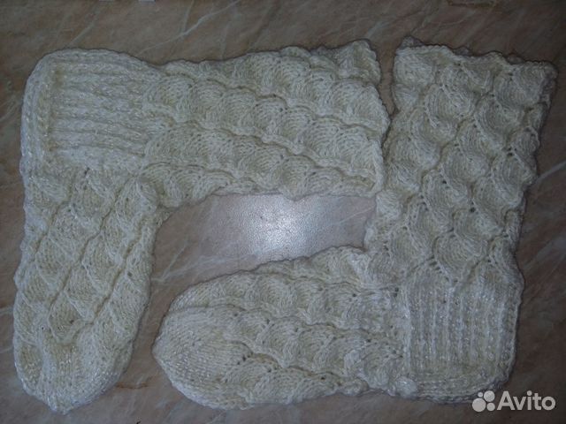 Шерстяные вязанные носки