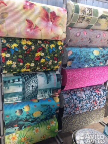 Рулонные коврики для ванны,туалета,корридора,бани