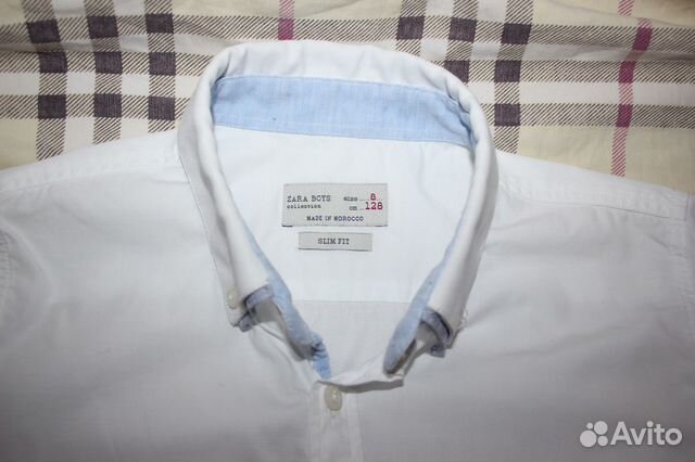 Белая рубашка Zara (128)
