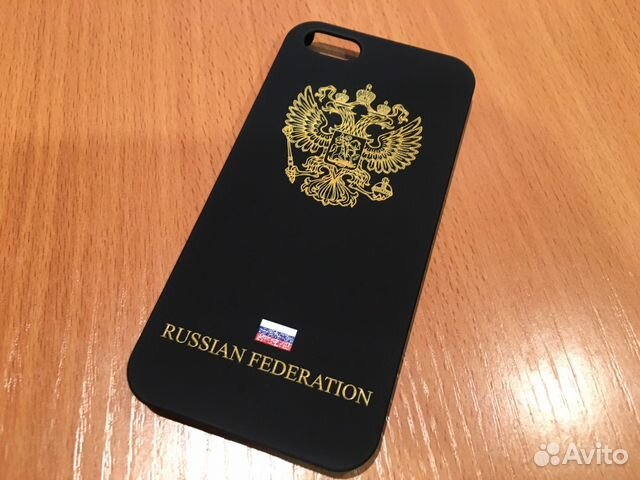 Чехол для Apple iPhone 5 5S SE с гербом РФ