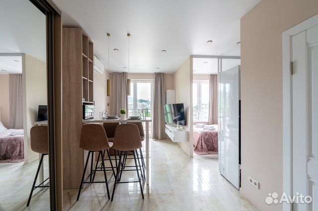 

Квартира-студия, 27 м², 2 кровати