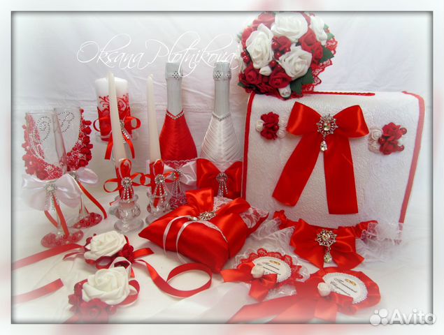 Наборы свадебных аксессуаров в любом цвете
