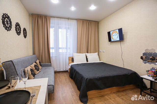 

Квартира-студия, 25 м², 2 кровати