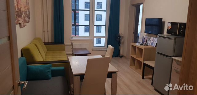 

2-к. квартира в апарт-отеле, 45 м², 2 кровати