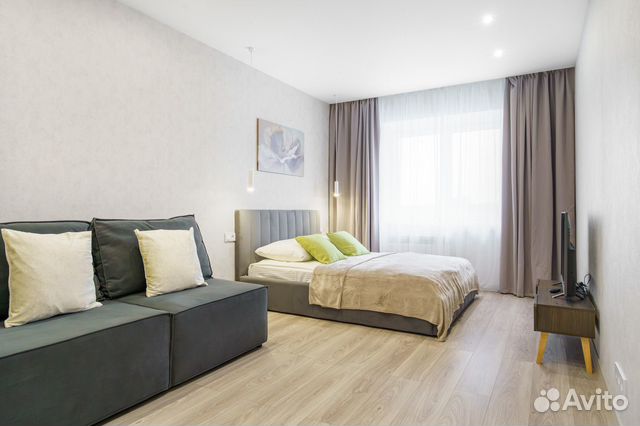 

1-к. квартира, 46 м², 2 кровати