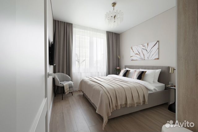 

1-к. квартира, 36 м², 2 кровати
