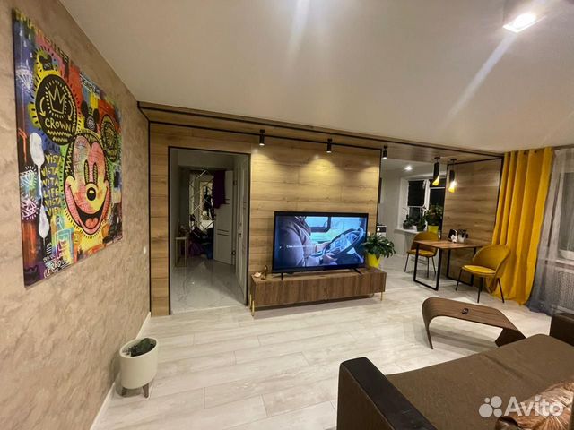 

1-к. квартира, 44,7 м², 1 кровать
