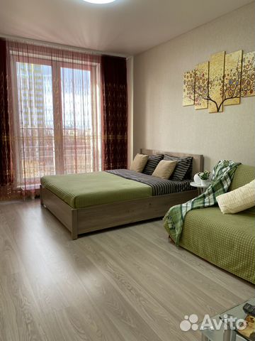 

Квартира-студия, 42 м², 2 кровати