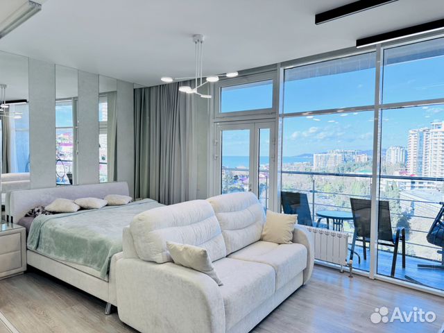 

Квартира-студия в апарт-отеле, 52 м², 2 кровати