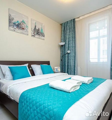

1-к. квартира, 44 м², 3 кровати