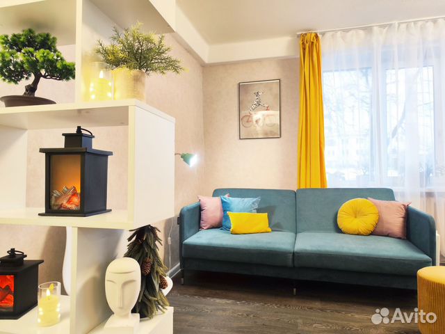 

1-к. квартира, 34 м², 2 кровати
