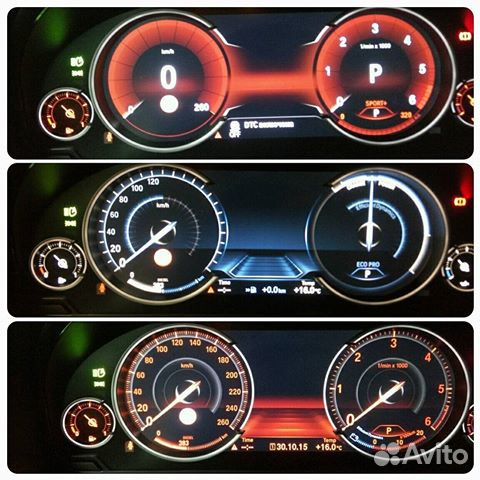 BMW 5 F07 Gt Панель приборов led