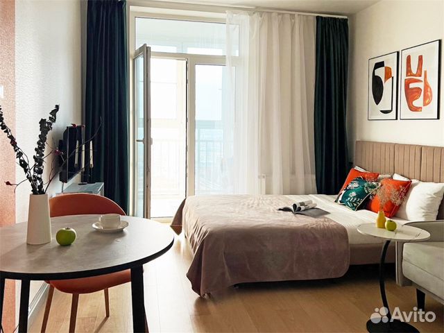 

Квартира-студия, 25 м², 2 кровати