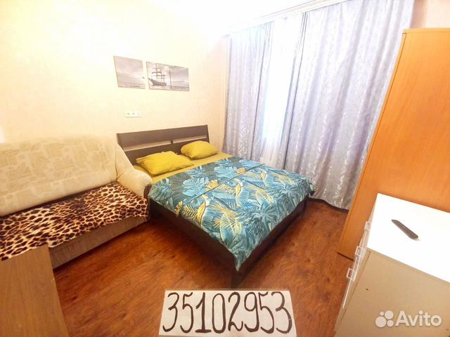 

1-к. квартира, 42 м², 4 кровати