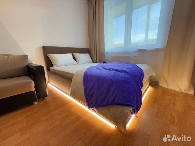 

1-к. квартира, 45 м², 2 кровати