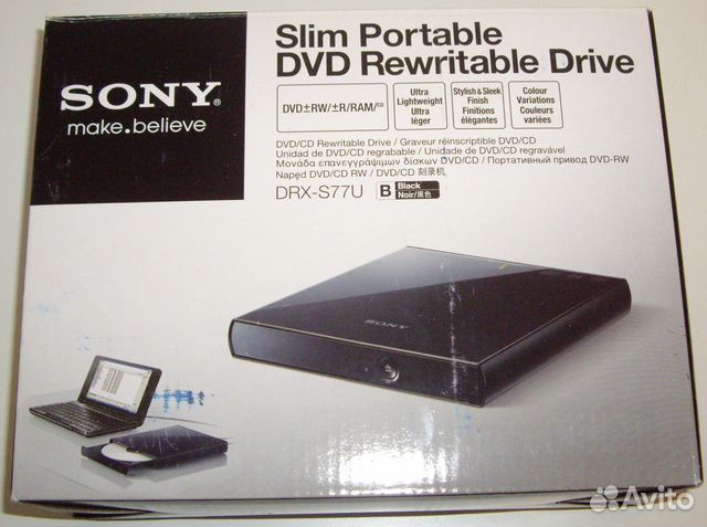 Sony NEC Optiarc DRX-S77U Black