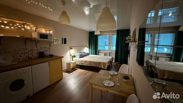 

Квартира-студия, 28,7 м², 3 кровати