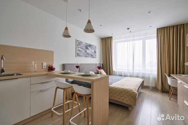 

Квартира-студия, 27 м², 1 кровать