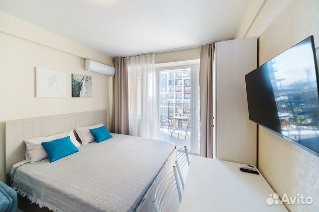 

Квартира-студия, 28 м², 2 кровати