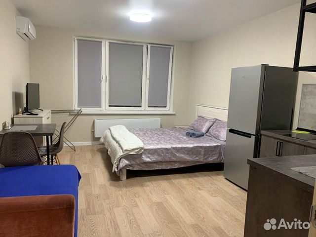 

Квартира-студия, 28 м², 2 кровати