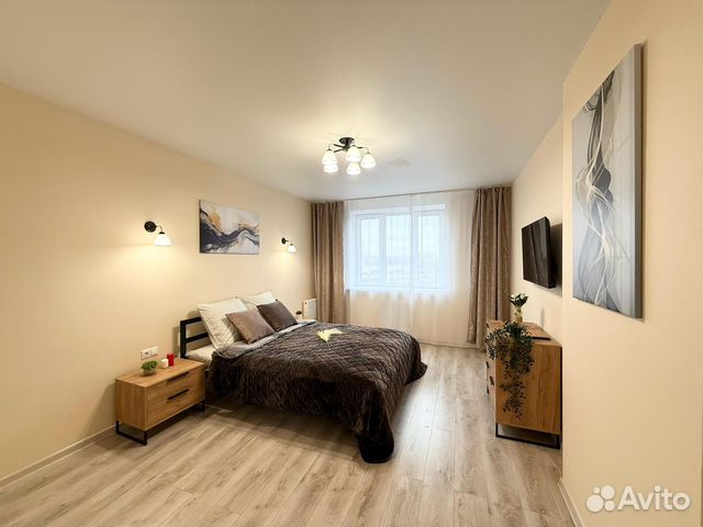 

1-к. квартира, 44 м², 2 кровати