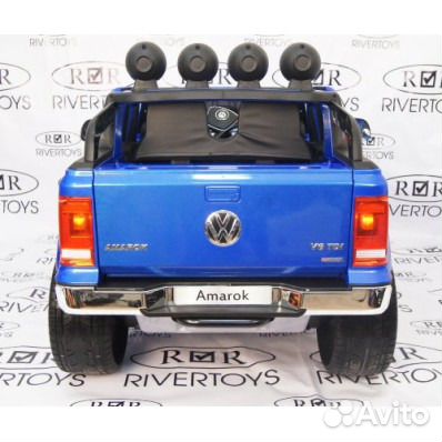 Электромобиль Volkswagen Amarok M999MM, синий Электромобиль Volkswagen Amarok M999MM, синий