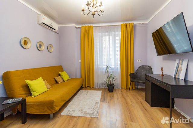 

1-к. квартира, 38 м², 2 кровати