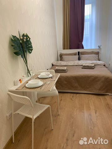 

Квартира-студия, 17 м², 1 кровать