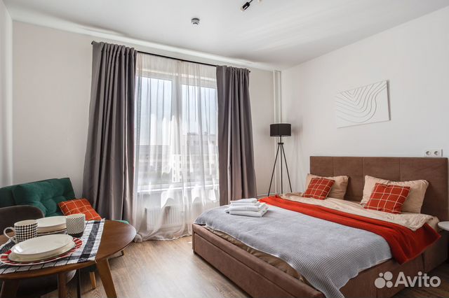 

Квартира-студия, 24 м², 2 кровати