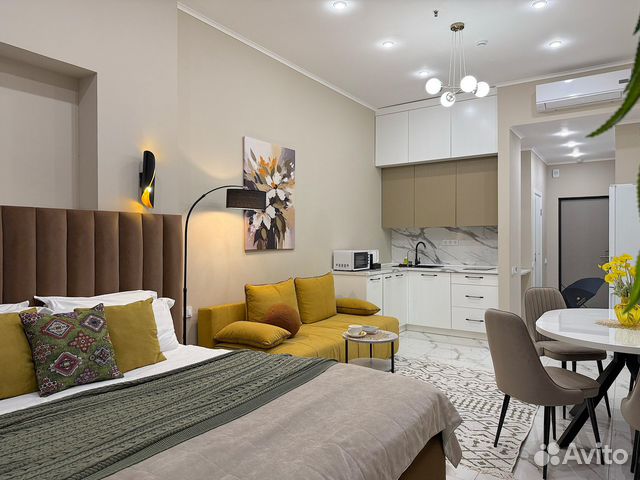 

Квартира-студия, 34 м², 2 кровати