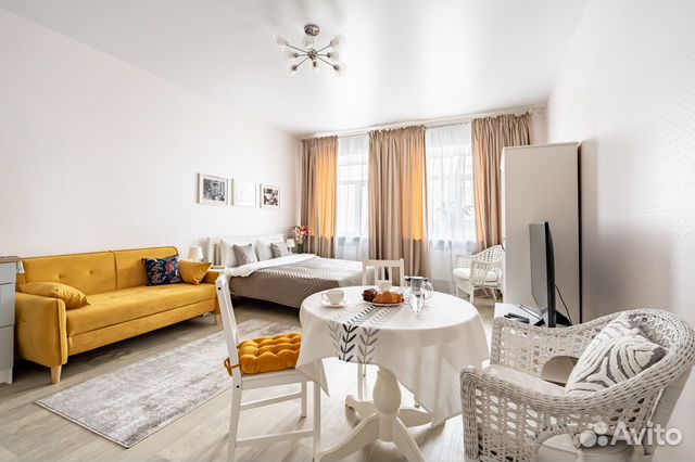 

Квартира-студия, 35 м², 3 кровати