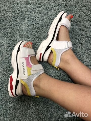 Босоножки Balenciaga Белые Босоножки Balenciaga Белые