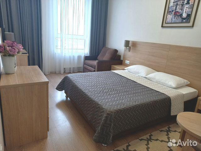 

1-к. квартира, 34 м², 2 кровати