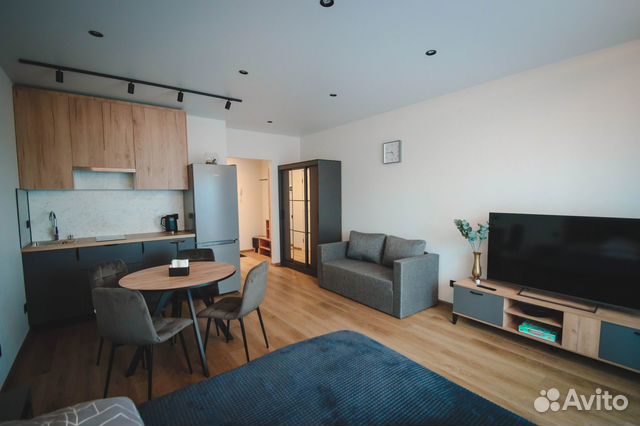 

Квартира-студия, 33 м², 2 кровати