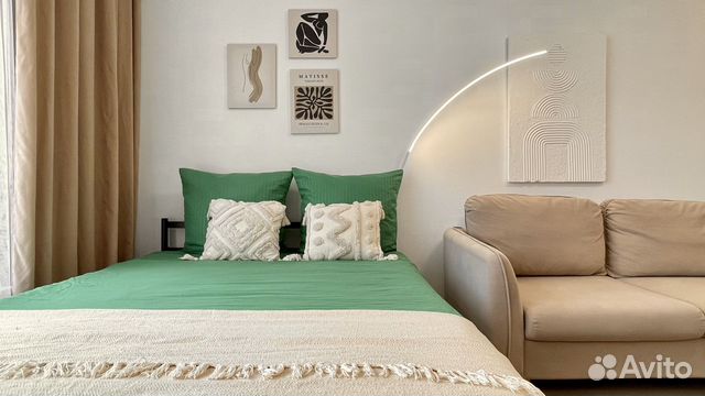 

Квартира-студия, 27 м², 2 кровати