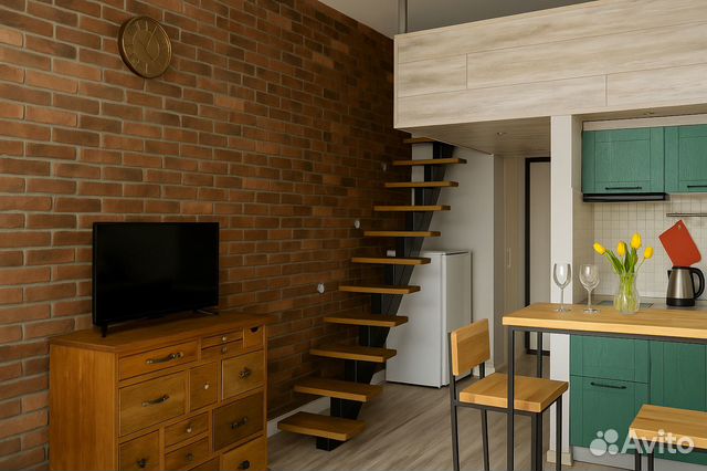

Квартира-студия, 21 м², 2 кровати