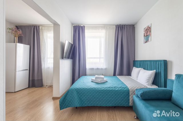 

Квартира-студия, 30 м², 2 кровати