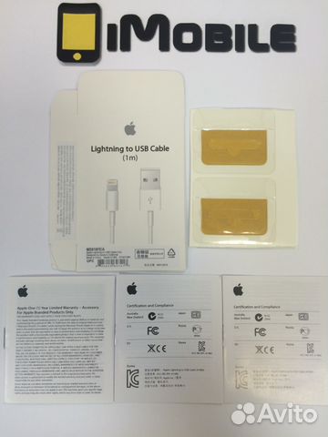 Коробка для кабеля iPhone 5/6/7 Lightning Оригинал