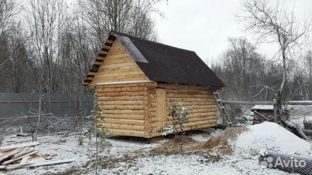 Сруб бани