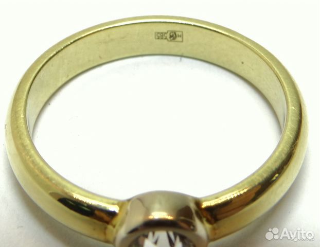 Кольцо с бриллиантом 0,47ct старой огранки