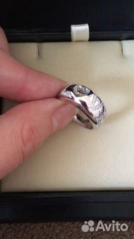 Новое золотое кольцо Chopard love 10 гр бр 0.35 ct