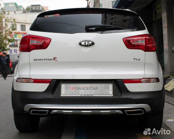 Накладки Бампера под выхлоп Kia Sportage III 2010+ Накладки Бампера под выхлоп Kia Sportage III 2010+
