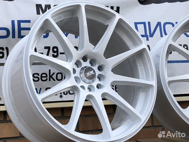 Комплект новых дисков R18 XXR White 5-100 Subaru Комплект новых дисков R18 XXR White 5-100 Subaru
