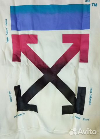 Толстовка свитшот Off White Офф Вайт новая.Черная
