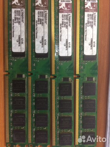 Продам оперативную память DDR2 Kingston 4 модуля