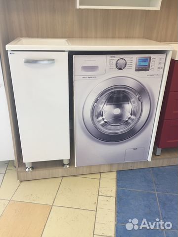 Тумба с раковиной над стиральной машинкой Даллас 1 Тумба с раковиной над стиральной машинкой Даллас 1