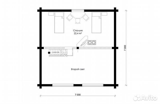 Дом из профилированного бруса Хомка 80м2 под ключ Дом из профилированного бруса Хомка 80м2 под ключ