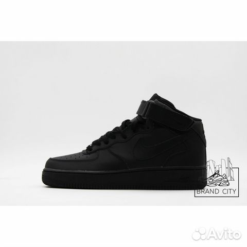 Nike Air Force 1 Mid Black Nike Air Force 1 Mid Black
