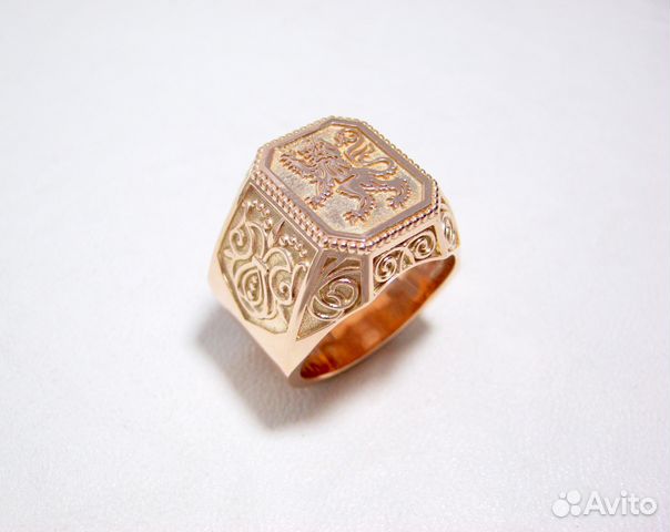 Мужская золотая печатка Мужская золотая печатка
