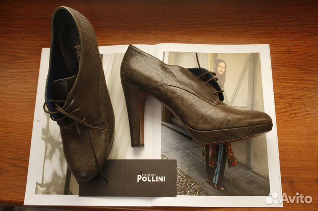 Удобные ботильоны Pollini studio 41р